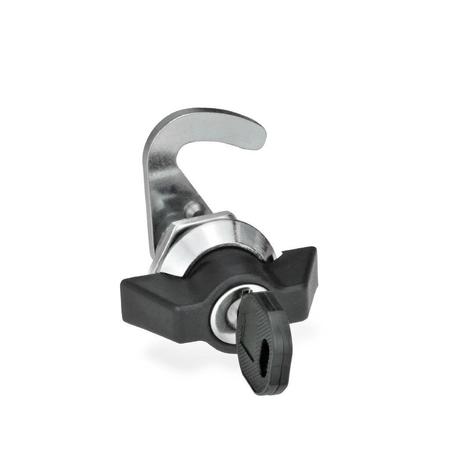 J.W. WINCO JW Winco GN115.8-SUK-18-H1-CR-1 Cam Latch, Hook Style 115.8-SUK-18-H1-CR-1